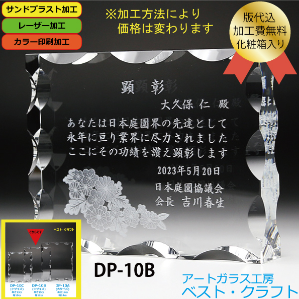 クリスタル盾 DP-10B（中）