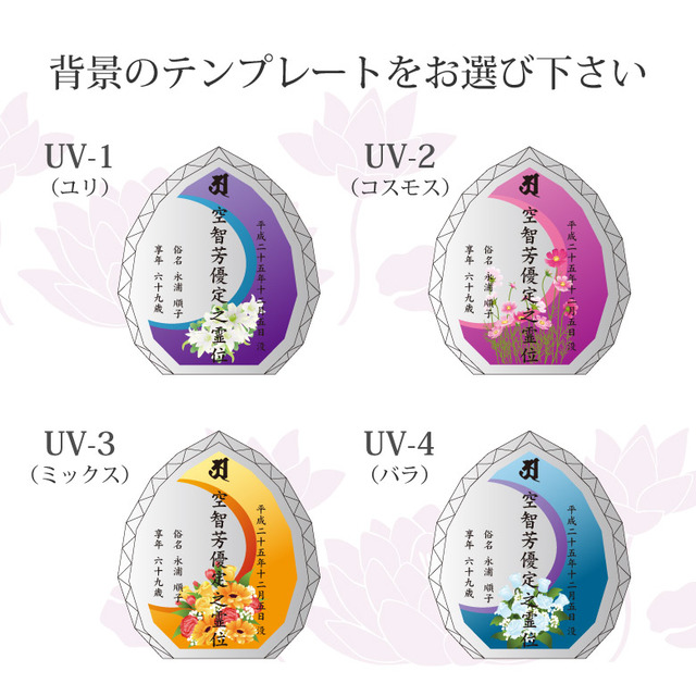 必ず背景テンプレートをご指定ください