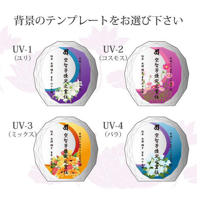 必ず背景テンプレートをご指定ください